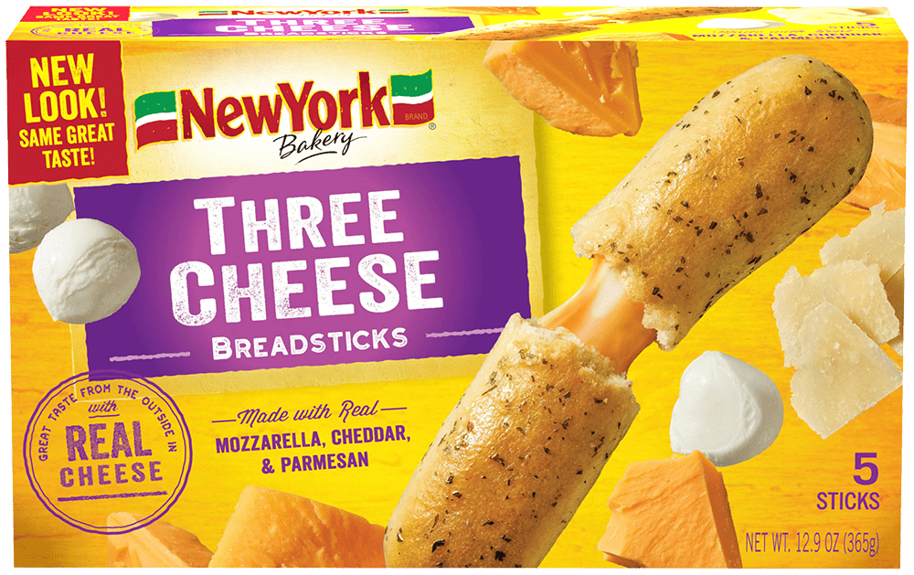 New York Bakery® Three Cheese Breadsticks
