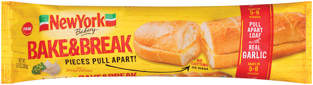 NY Bakery Bake Break Pull Apart Garlic Loaf