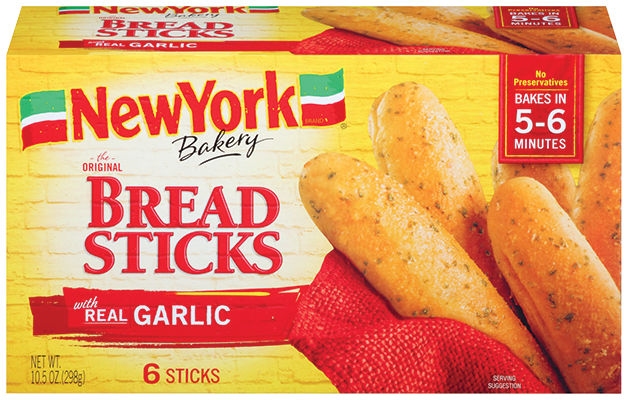 NY Bakery Bread Sticks with Real Garlic