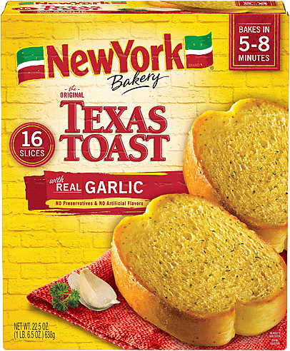 New York Bakery® Texas Toast with Real Garlic 16 Count
