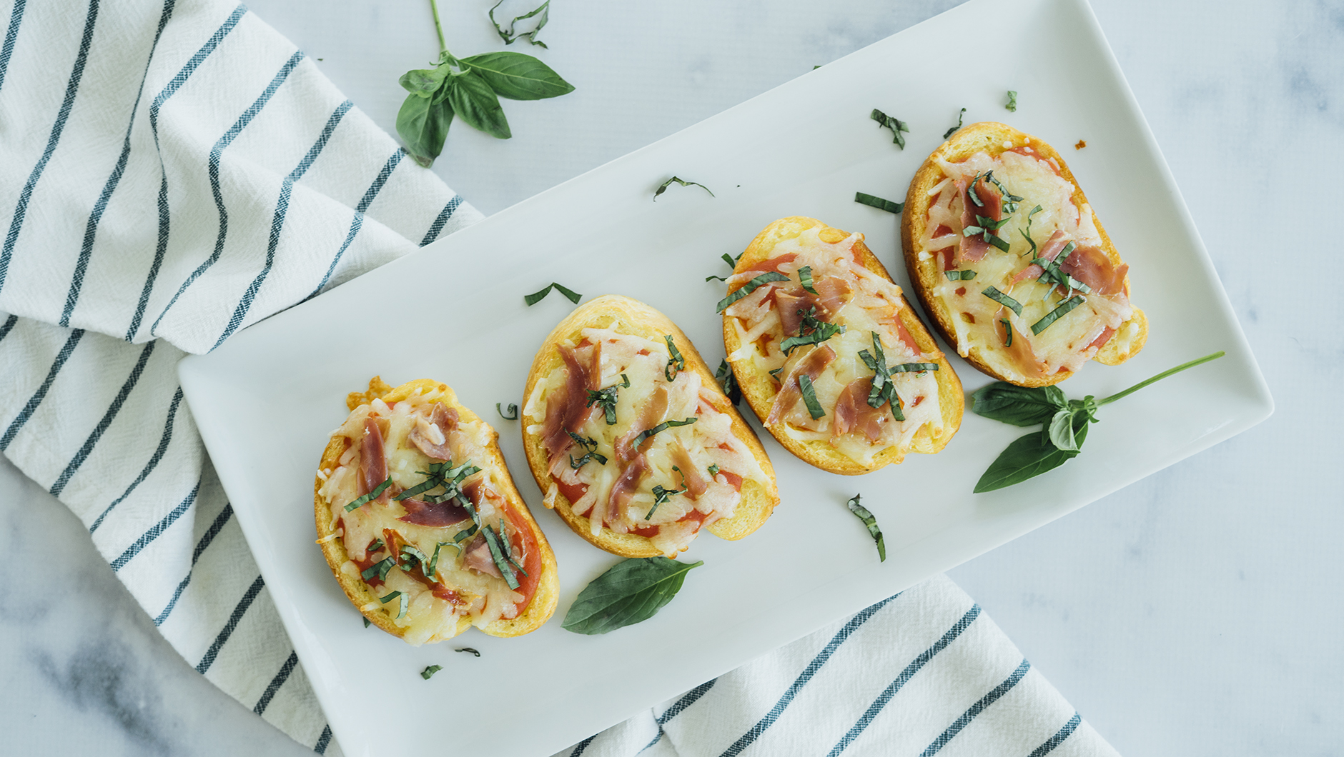 Open-Faced Pizza Grilled Cheese